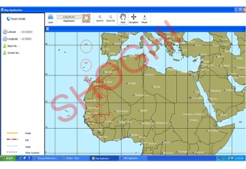 Tracing of Thuraya Spot Beams on Digital Map During L-band Scanning
